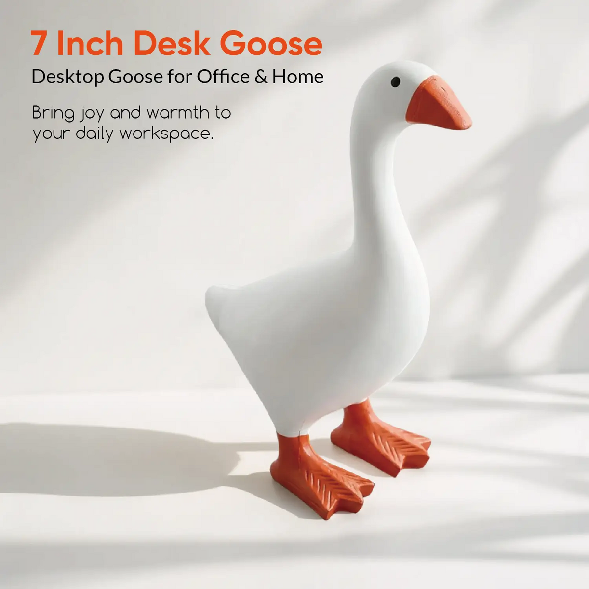 Little Honk 7-inch desk goose on a desktop
