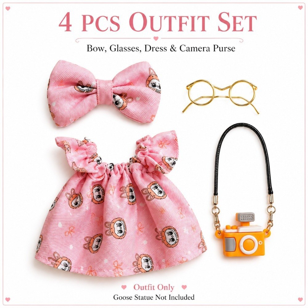 Pink Camera Dress & Glasses – Little Honk desk goose outfit