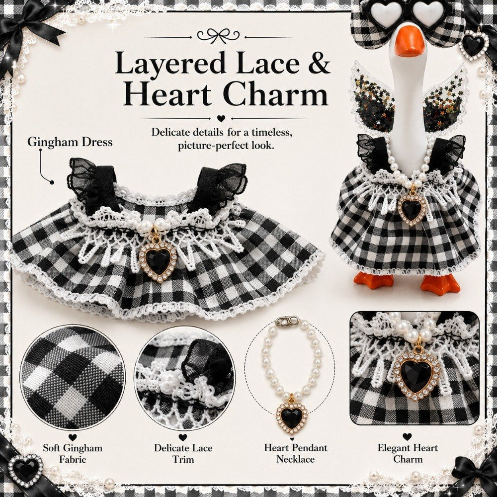 Black gingham dress – view 6