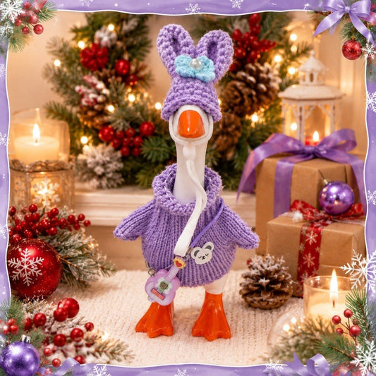 Purple bunny-ear knit – view 2