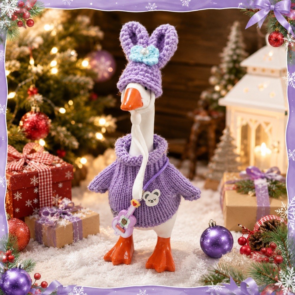 Purple bunny-ear knit – view 6
