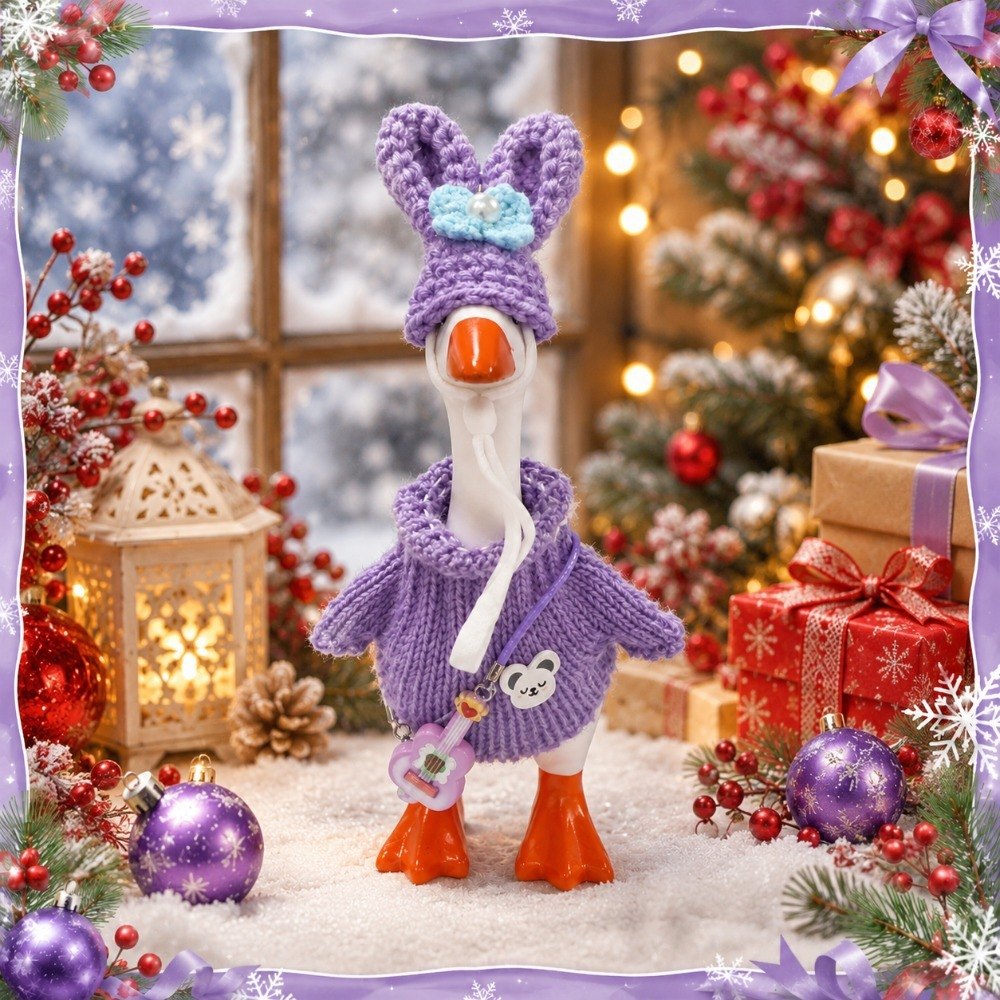 Purple bunny-ear knit – view 7