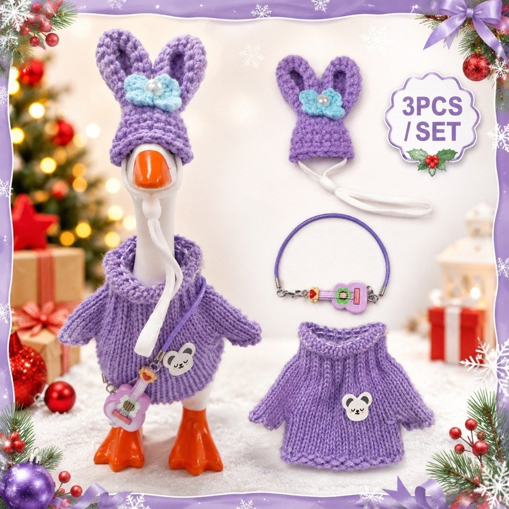Purple bunny-ear knit – view 8
